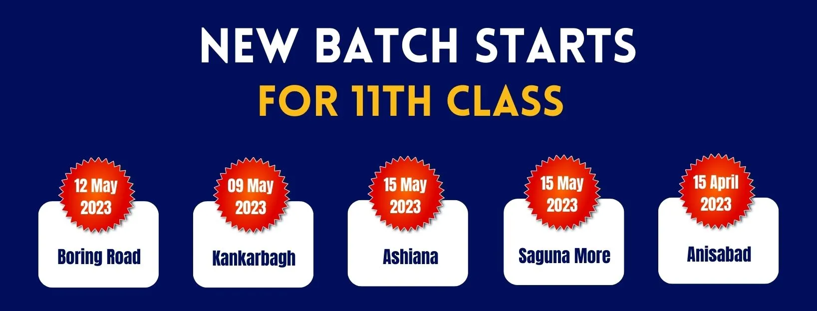 Chartered Commerce: Batch Start Date and timing