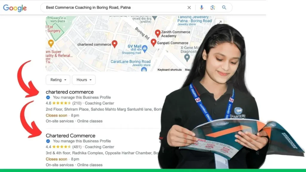 Chartered Commerce Coaching in Boring Road, Patna