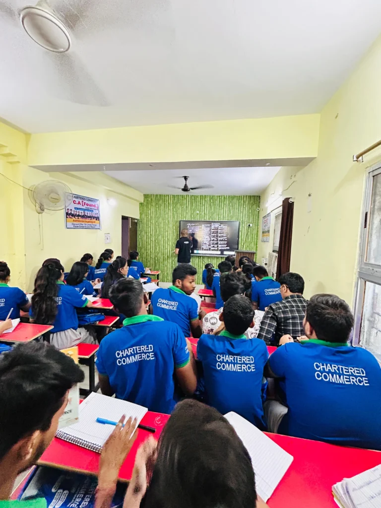 classroom at Chartered Commerce - Best Commerce Coaching in Boring Road Patna for 11th 12th CA And B.Com